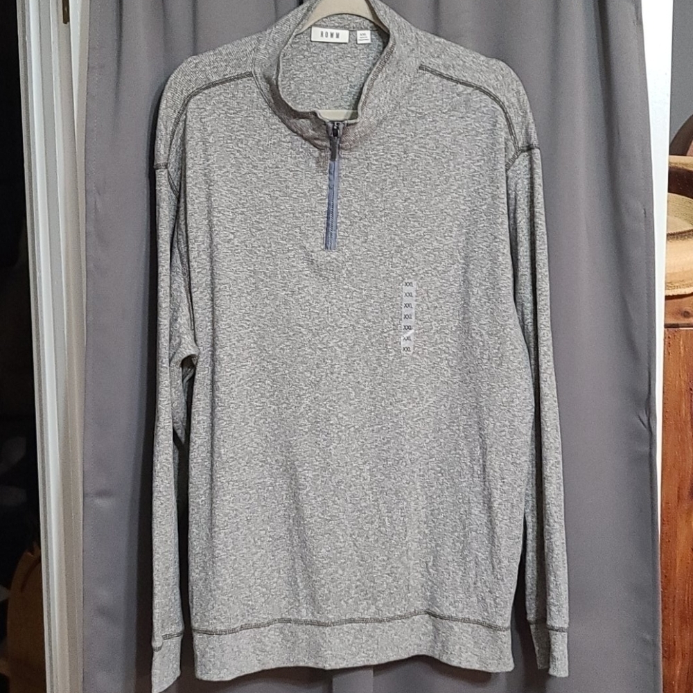 NWT ROWM men's 1/4 zip pullover size‎ XXL